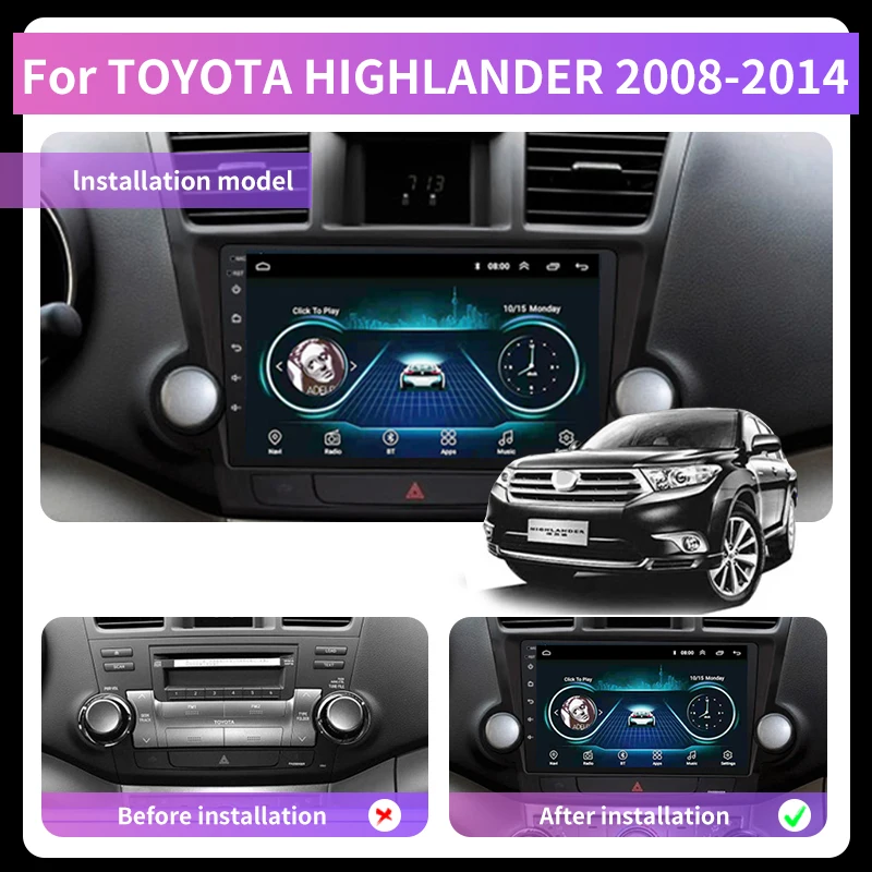 Автомагнитола 2 Din Android 10 0 Bluetooth AM/FM GPS-навигация сенсорный экран HD-видеоплеер для