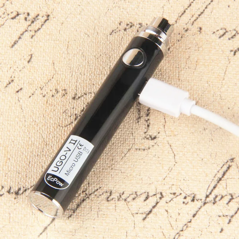 1 шт. подлинный UGO V2 II 510 нить Vape батарея EVOD eGo Micro USB Сквозной 650 мАч 900 мАч испаритель Fit MT3 CE4 H2 Атомайзер