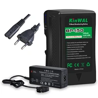 154wh 14 8v bp 150 bp 95 v mount li ion battery d tap charger for sony camera bp battery led photography light video camcorder