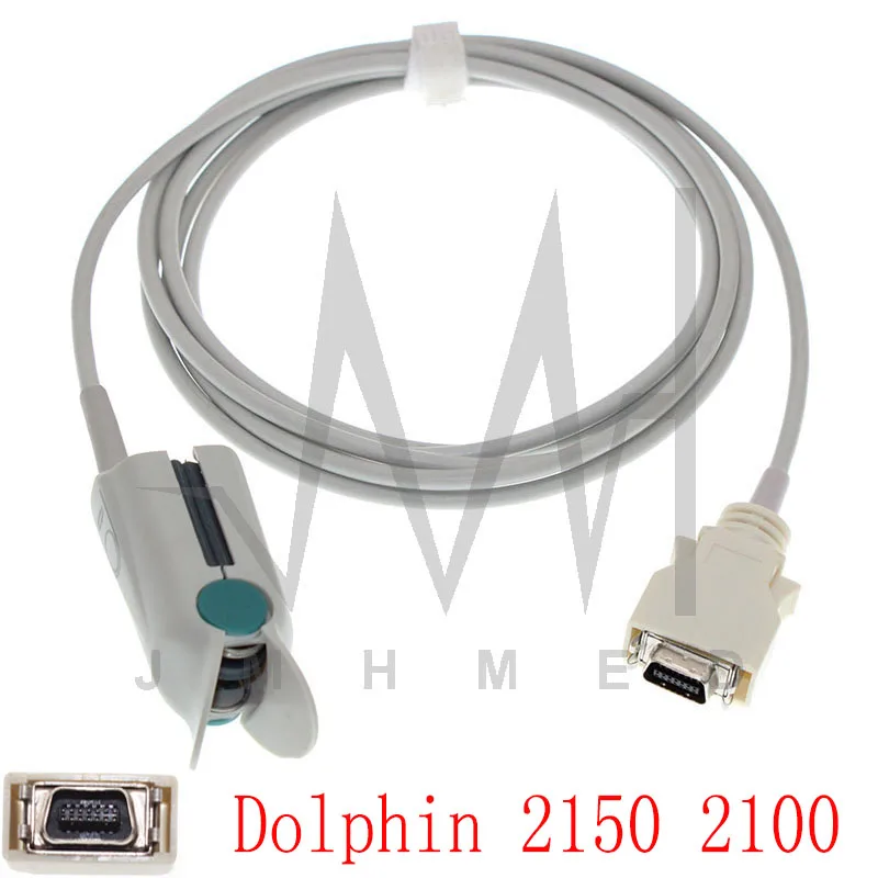 

Compatible with spo2 Sensor of Dolphin 2150 2100 Monitor Adult/Child/Neonate/Finger/Ear/Forehead Oximetry Cable14pin 3m