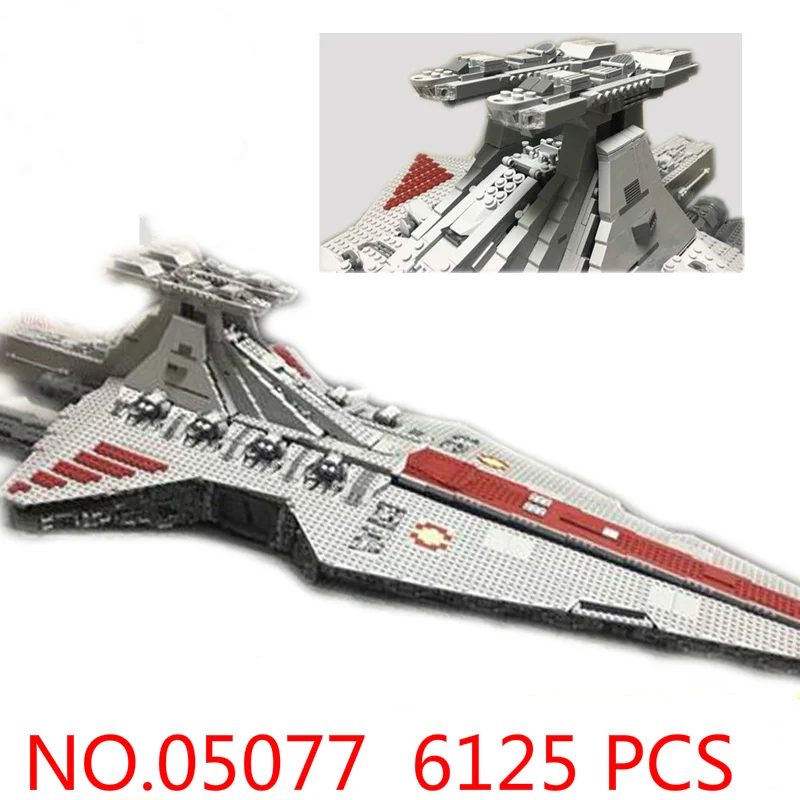 Новинка 6125 шт 05077 UCS Venator класс Звездный Разрушитель ST04 Звездные фильмы войны