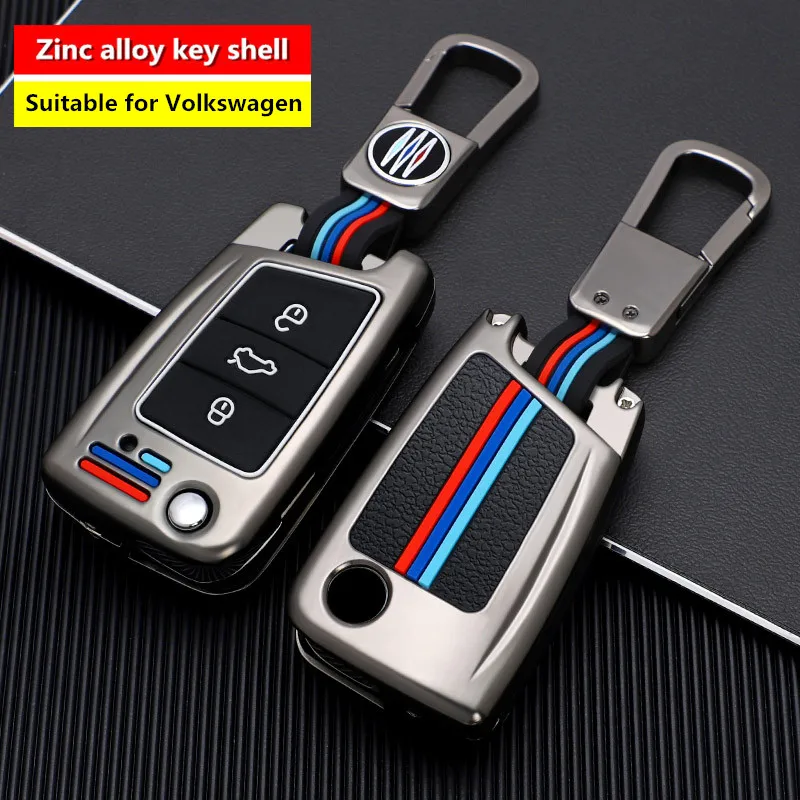 zinc alloy key shell  For Volkswagen VW Polo Golf 7 MK7 Tiguan passat For Skoda Octavia Kodiaq Karoq For Seat Ateca Leon Key Bag