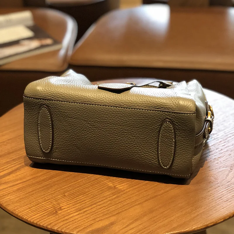 

YourSeason Fashion 2021 Female Handmade Cow Leather Bag Casual Tote Solid Color Womens Shoulder Messenger Handbags