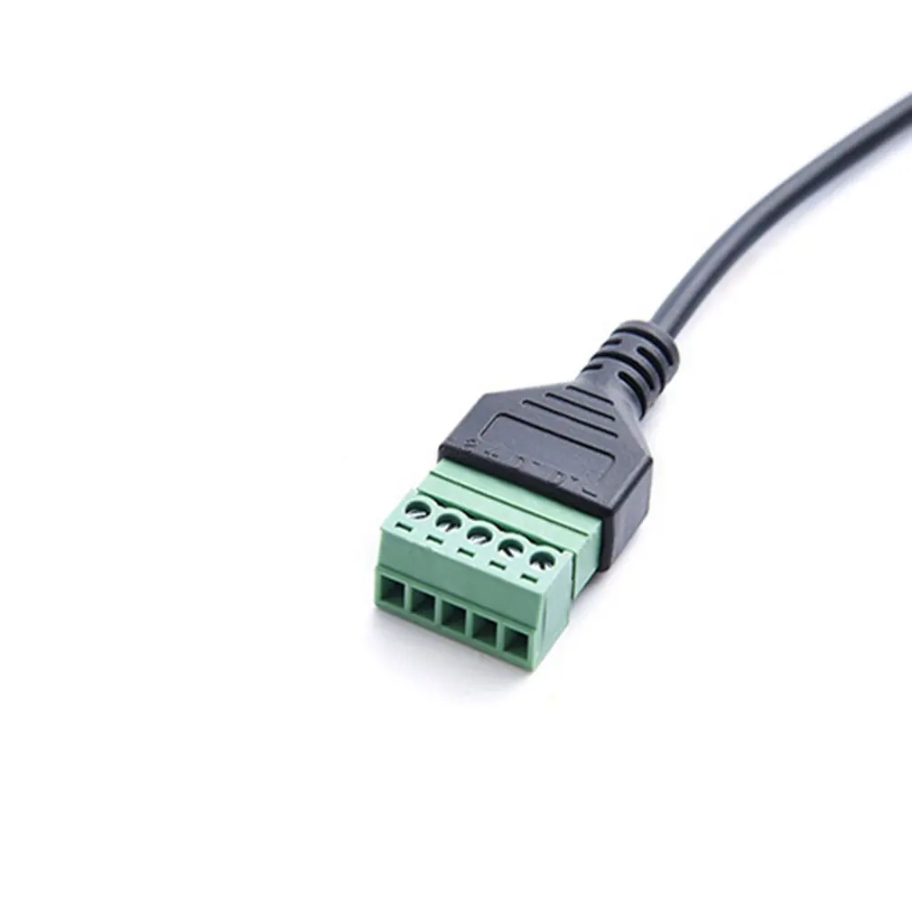 1 шт. 1FT Micro USB 5 контактный 2 0 штекер на винт с защитой терминал без пайки адаптер