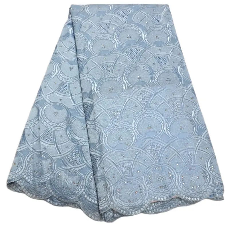 5 ярдов 100% хлопковое кружево швейцарская вуаль Высококачественная африканская