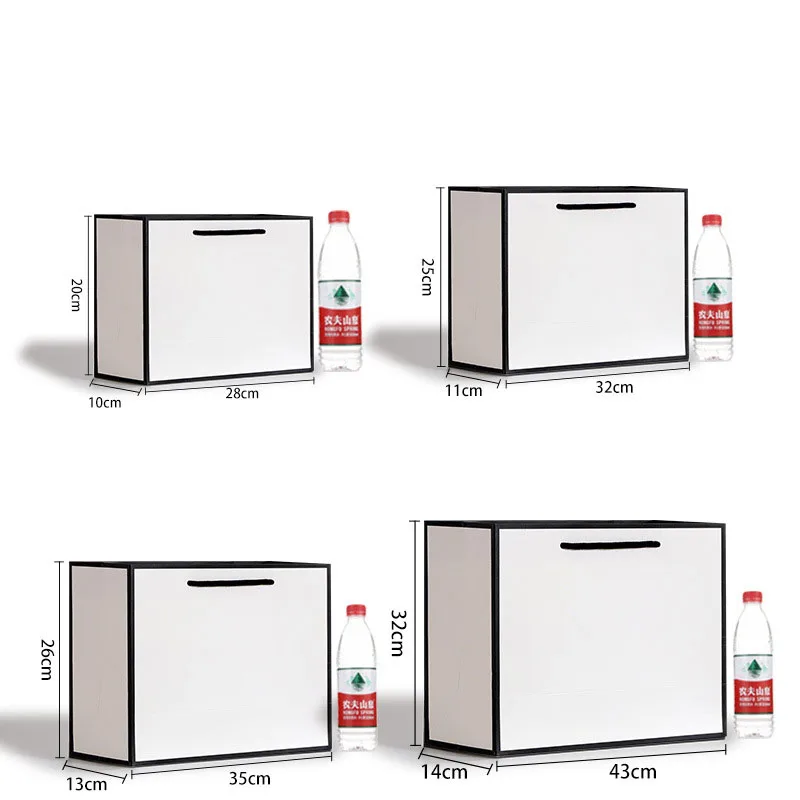 5 шт. бумажный свадебный подарочный пакет с ручками сумка для украшений обувь