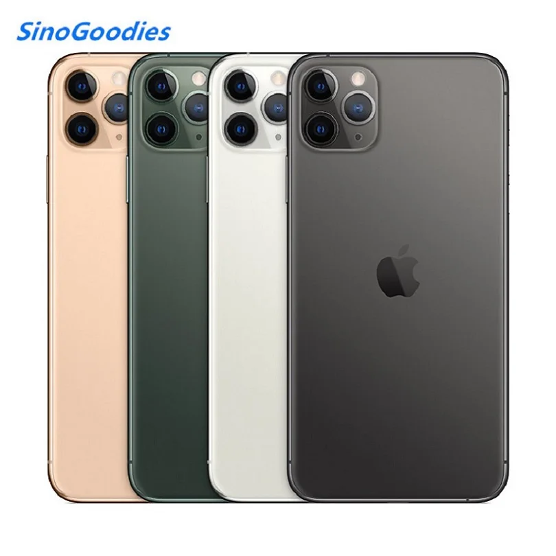 Новая китайская версия, две Sim карты, iPhone 11 pro max 6,5 дюймов OLED Дисплей 4 аппарат не привязан к оператору сотовой связи комплексный широкополосный канал передачи данных камеры смартфона 64/256/512 ГБ Встроенная память A13