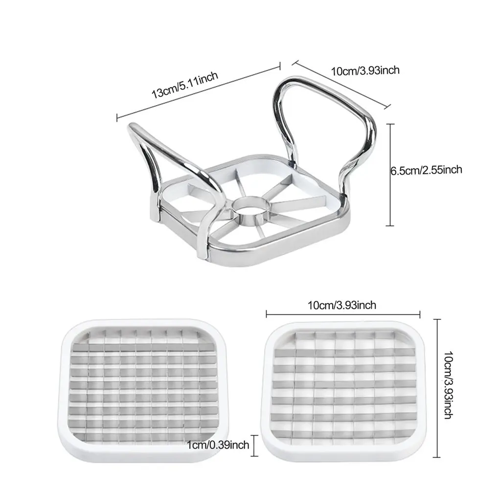 

5 Pcs Four-in-one Apple And Potato Pressing Fruit And Vegetable Cutter Stainless Steel Material Durable Cutter