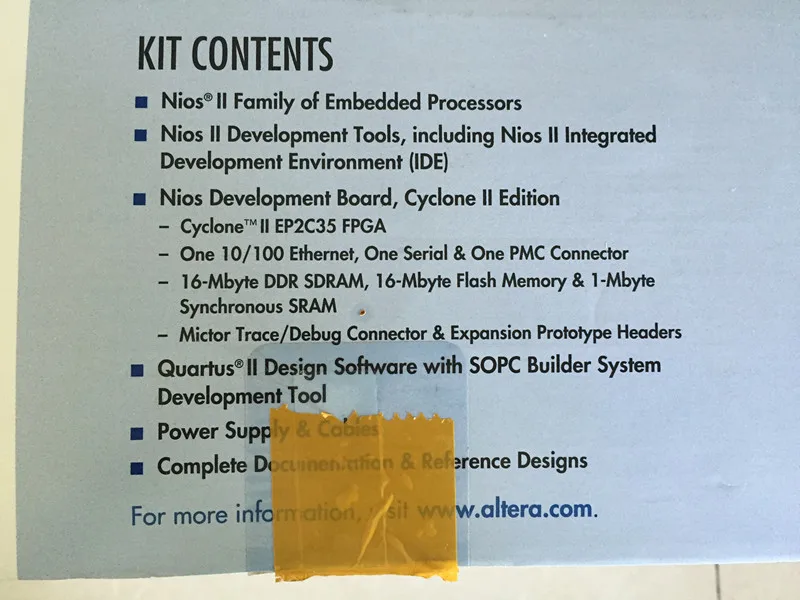 ALTERA FPGA макетная плата NIOS-DK-2C35 Cyclone II EP2C35 DDR Ethernet