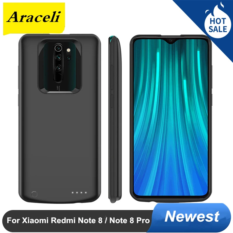 Чехол для аккумулятора Xiaomi Redmi Note 8 Pro чехол с умным зарядным устройством