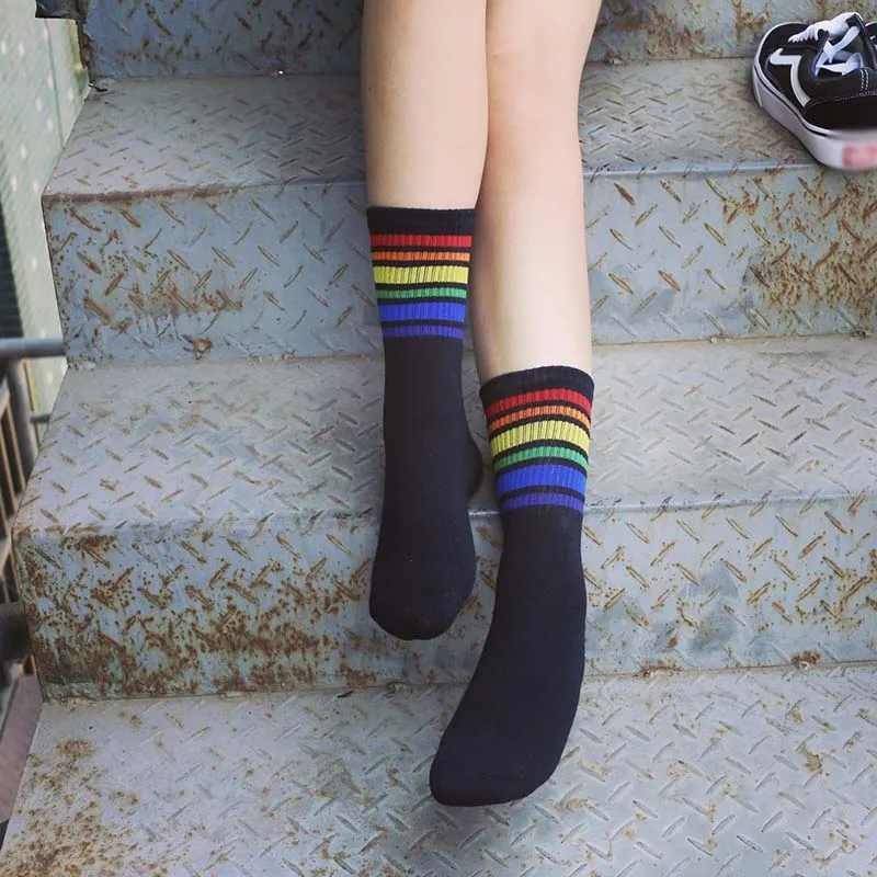Носки [COSPLACOOL] женские цветные для уличного скейтборда повседневные Простые