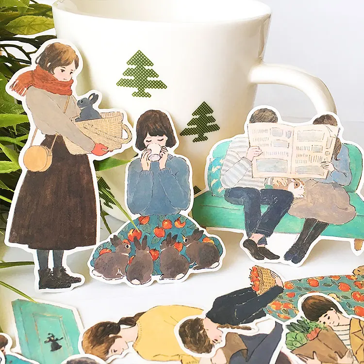 19 шт. Стикеры для девочек и кроликов скрапбукинга декоративные фотоальбомы