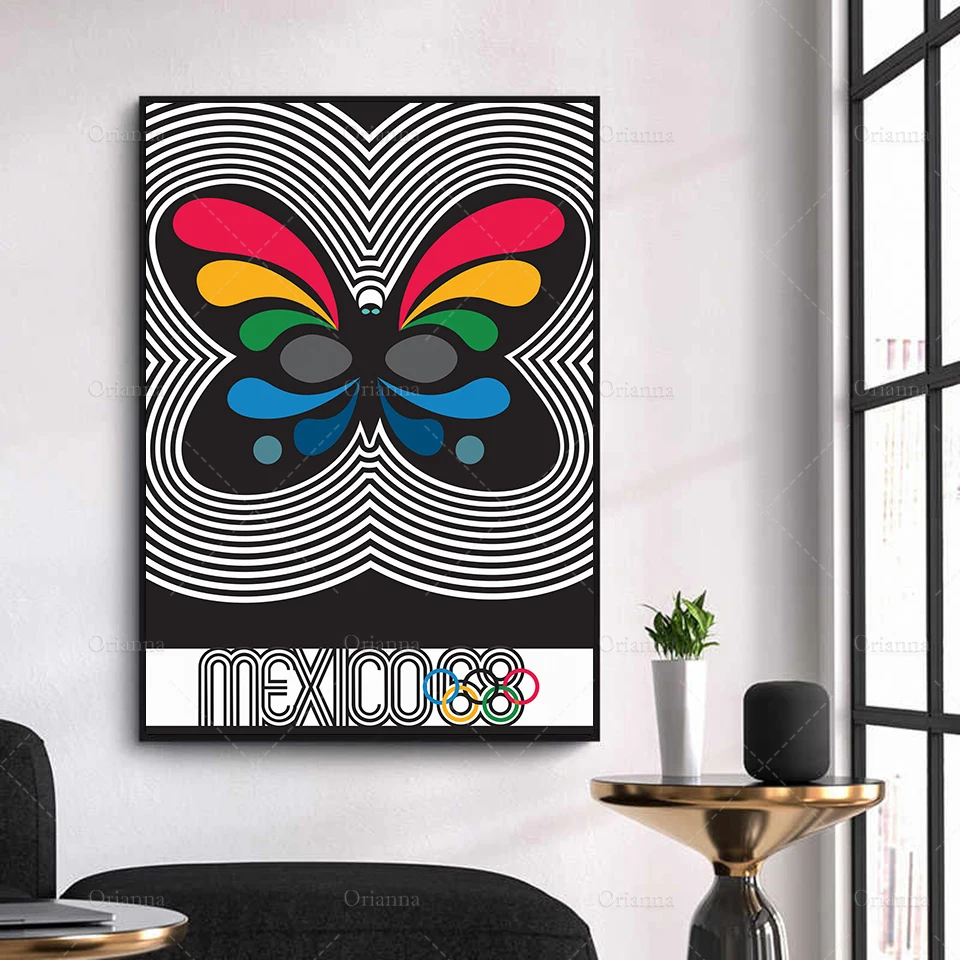 

Mexico 68 - Butterfly Hd Prints Modular Pictures Art Poster Canvas Wall Art Picture for Living Room Cuadros Home Decoration