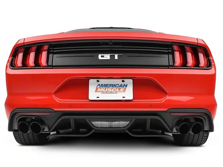 PP материал заднего бампера губы автомобильный диффузор Руш стиль для Ford Mustang