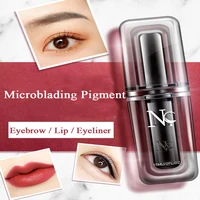 1pcs semi permanent makeup pigment eyebrow inks lips eye line for microblading tattoo 14 colors body art beauty tool supplies
