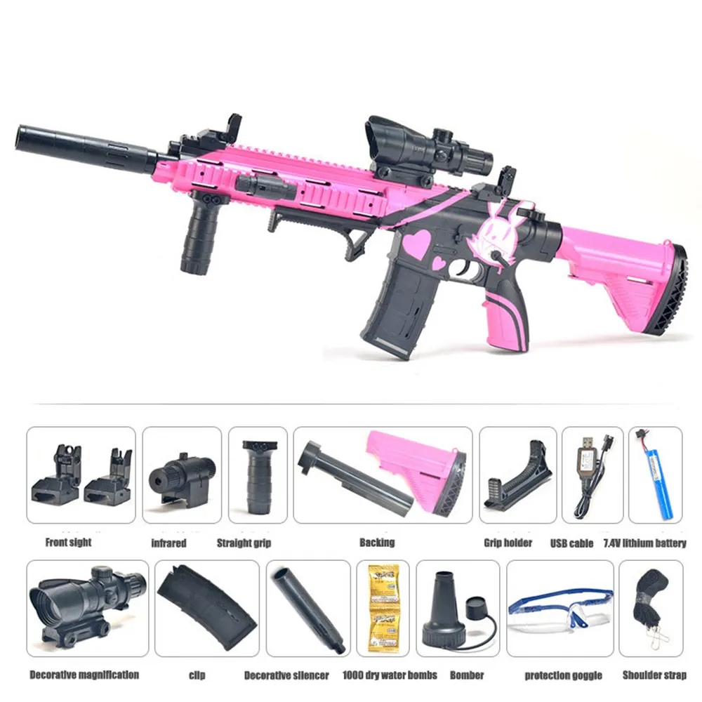 

Manual/electric Free Switching Water Bullet Gun M416 Infrared Water Darts Gun Toy Boys Sniper Rifle Shooting Air Soft Gun Toys