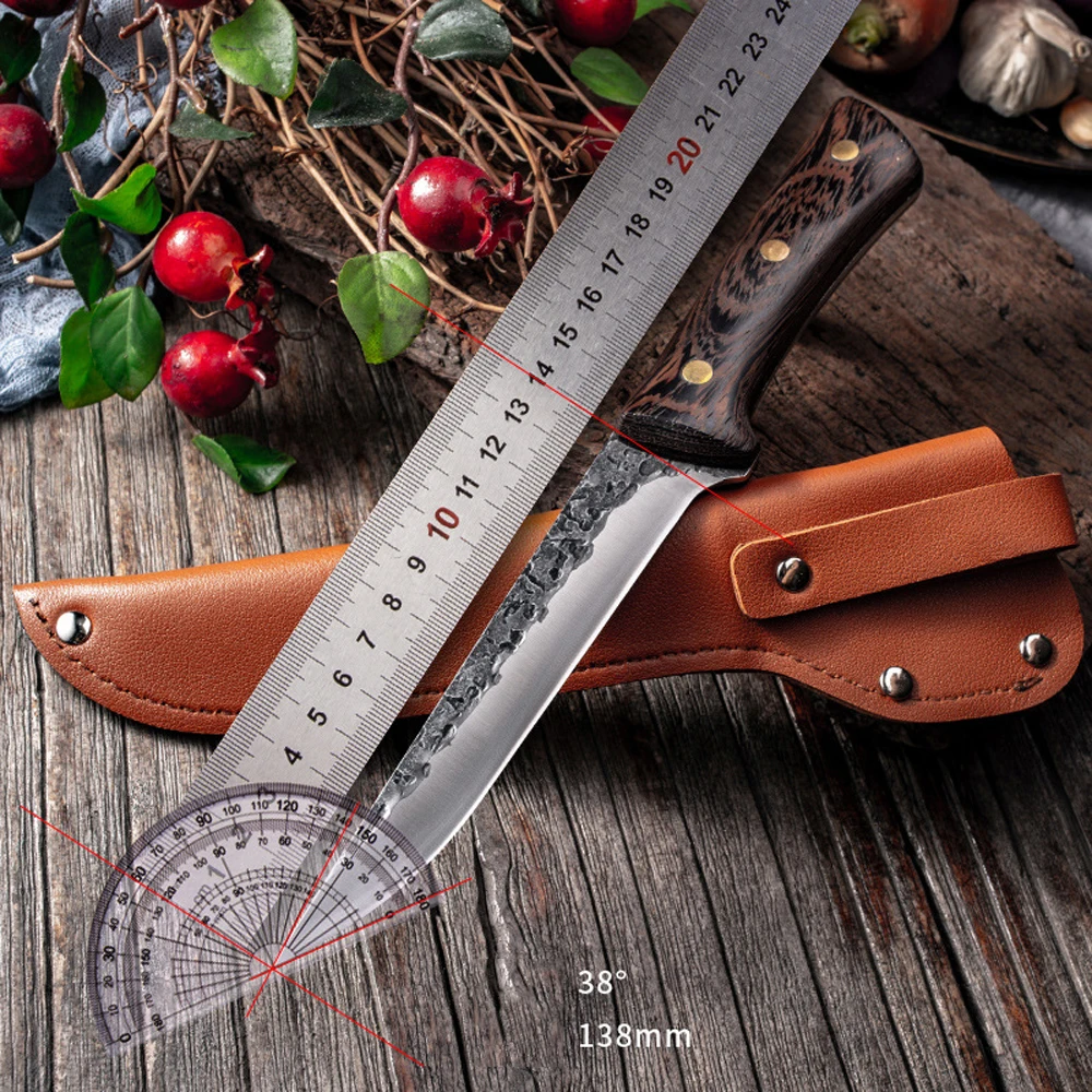 

Stainless Steel Damascus Butchering Knives Slaughtering Pig Sheep Fish Special Fish knife Pork Stall Meat knife Cleaver