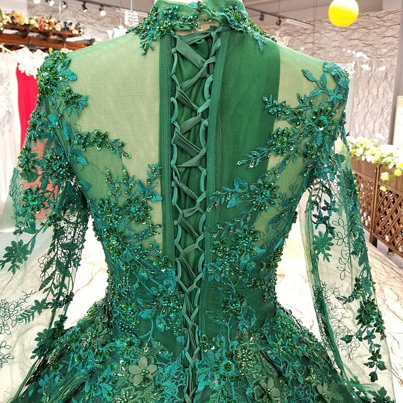 AIJINGYU Luxurious Stars Vintage Green Luxury Dubai Best Plus Size Beach Evening Dress