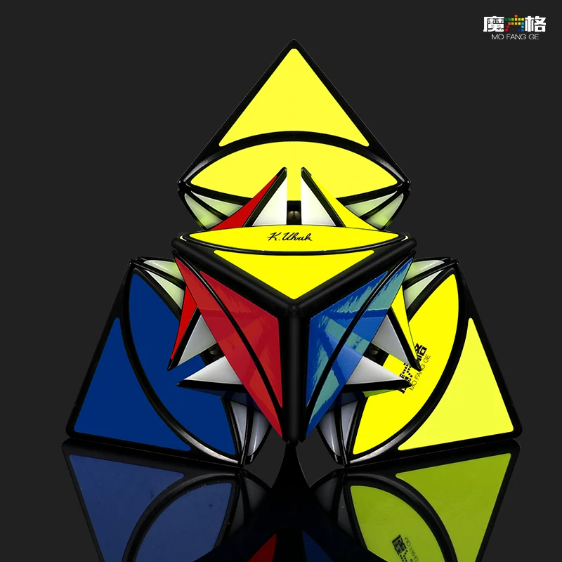 Новый XMD Qiyi Mofangge монета Тетраэдр Yuanpan Pyra Speed Magic-Cube профессиональные нерегулярные