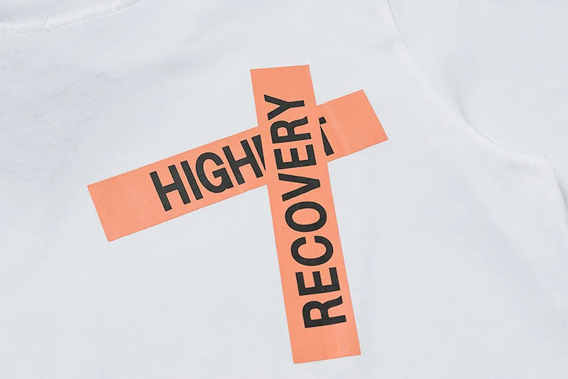 

angels Popular Palm fashion all-match simple striped letter printed T-shirt