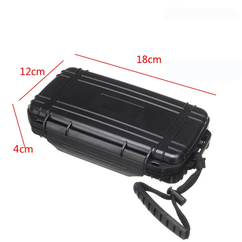 Черный контейнер для сигар 5 в коробке с поролоновой подкладкой