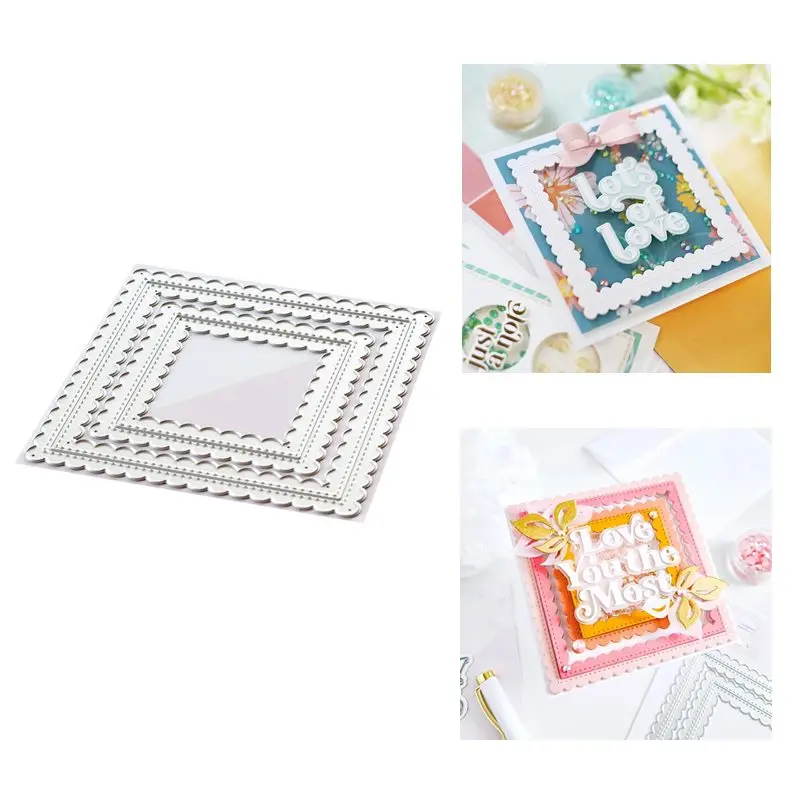 2021 Новый квадратная матрица режет металлический Трафаретный вырубной штамп и