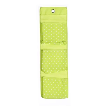 Green 3 layer 2, 3, 4 кармана, в горошек, водонепроницаемый, ткань Оксфорд, дверь, задняя стенка, прикроватный шкаф, продуктовые подвесные органайзеры, весна-лето, Новинка - Цвет: Green 3 layer