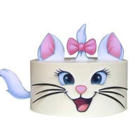 1set mary cat diy bow tie wedding cartoon birthday cake festive holiday party number foil balloon set baking cake decor supplies