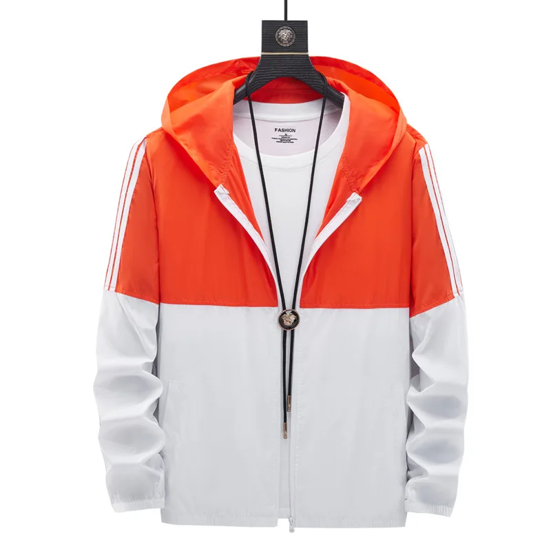 

Куртка мужская солнцезащитная, дышащая кожа, молодежная Корейская Повседневная, простроченная, летняя одежда