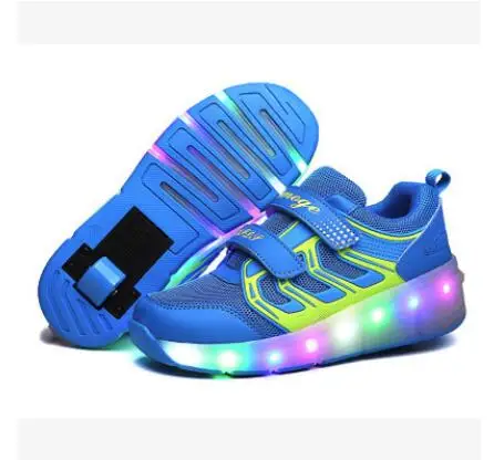 8 Jazzy Heelys детский светодиодный светильник Heelys для мальчиков и девочек детская обувь для роликовых коньков Детские кроссовки с колесами 51301 - Цвет: 8