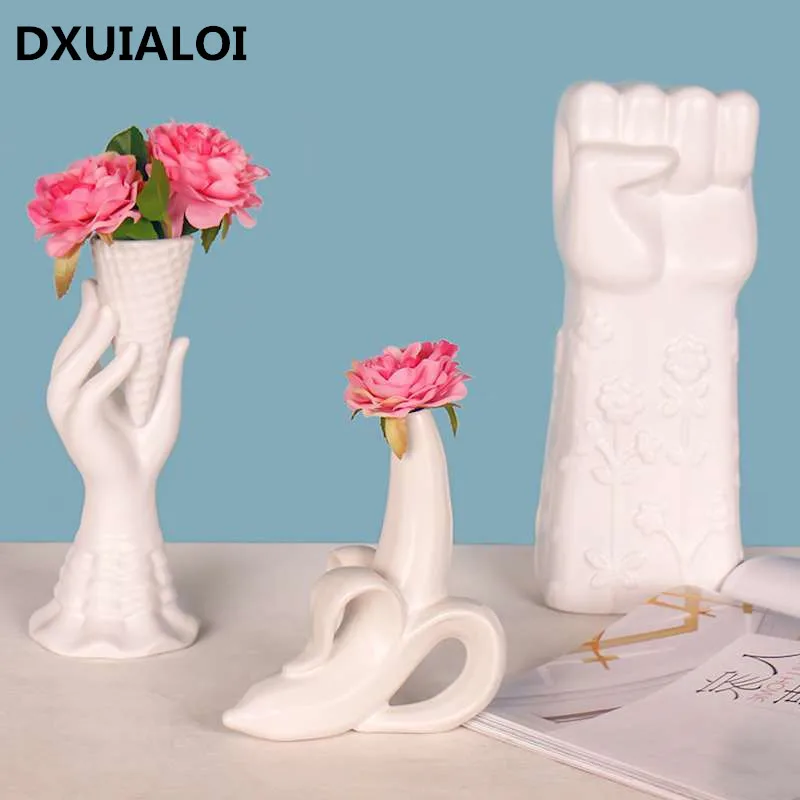 Керамическая ваза домашний декор искусственная банана домашняя мебель кухня