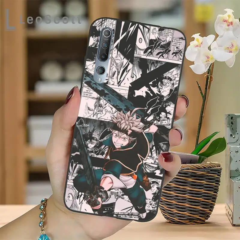 

Black Clover Phone Case For Xiaomi Redmi 7 8 9t a3Pro 9se k20 mi8 max3 lite 9 note 9s 10 pro