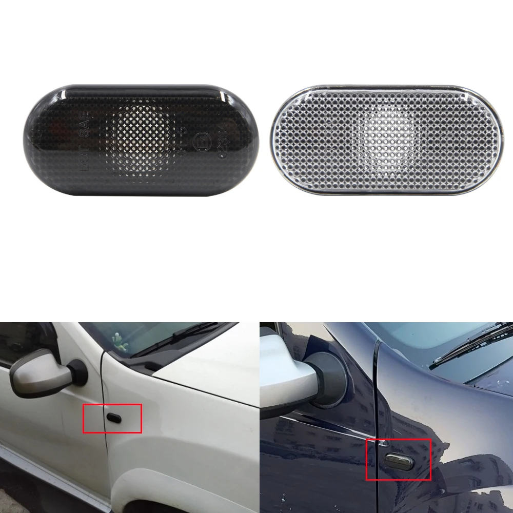 

For Dacia Duster Dokker Lodgy Renault Megane 1 Clio1 2 KANGOO ESPACE Smart Fortwo 453 Nissan Side Marker Turn Signal Light