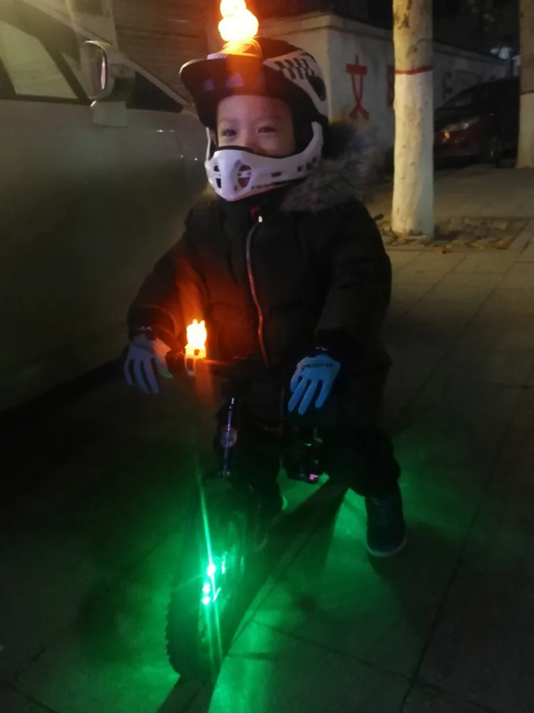 Уличный фонарь для велосипеда горное переднее кольцо мультяшное желтое в форме