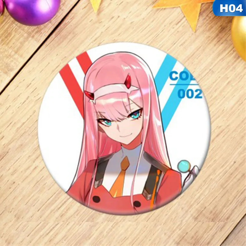 Новинка 1 шт. аниме DARLING в FRANXX значок косплея мультфильм ноль два симпатичная брошь, булавки пакеты для сбора Значки для рюкзаков