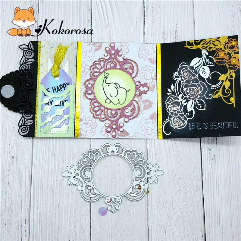 Eastshape кружевная рамка штампы для скрапбукинга металлические Вырубные новинка 2019