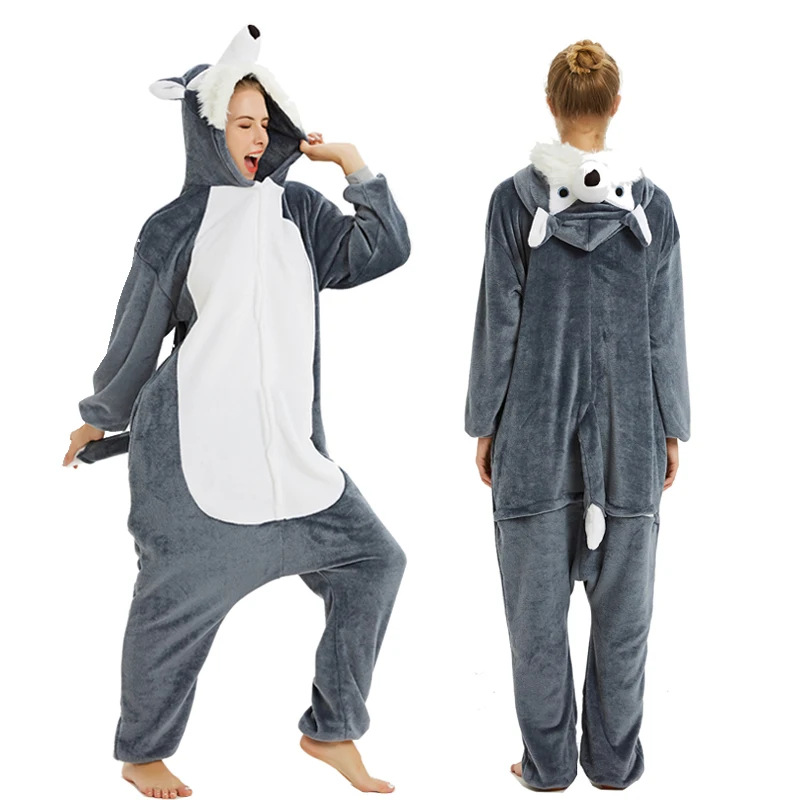 Kigurumi Кролик взрослых Единорог пижамы животных для женщин мужчин Onesie анимэ