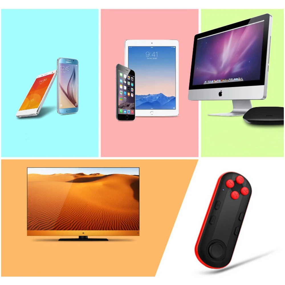 Игровой контроллер VR дистанционный Джойстик для IPhone IOS Xiaomi Android мини Bluetooth геймпад