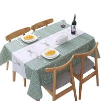 waterdicht en olie proof pvc tafelkleed rechthoekige tafelkleed tapete keuken decoratieve eettafel cover picknick doek