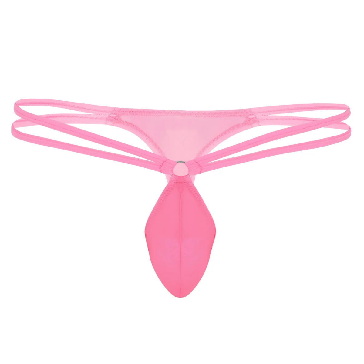 

Sexy Mens Lingerie Double Waist Straps Bulge Penis Pouch Low Rise G-string Thongs Mini Bikini Sissy Gay Panties Underwear Briefs