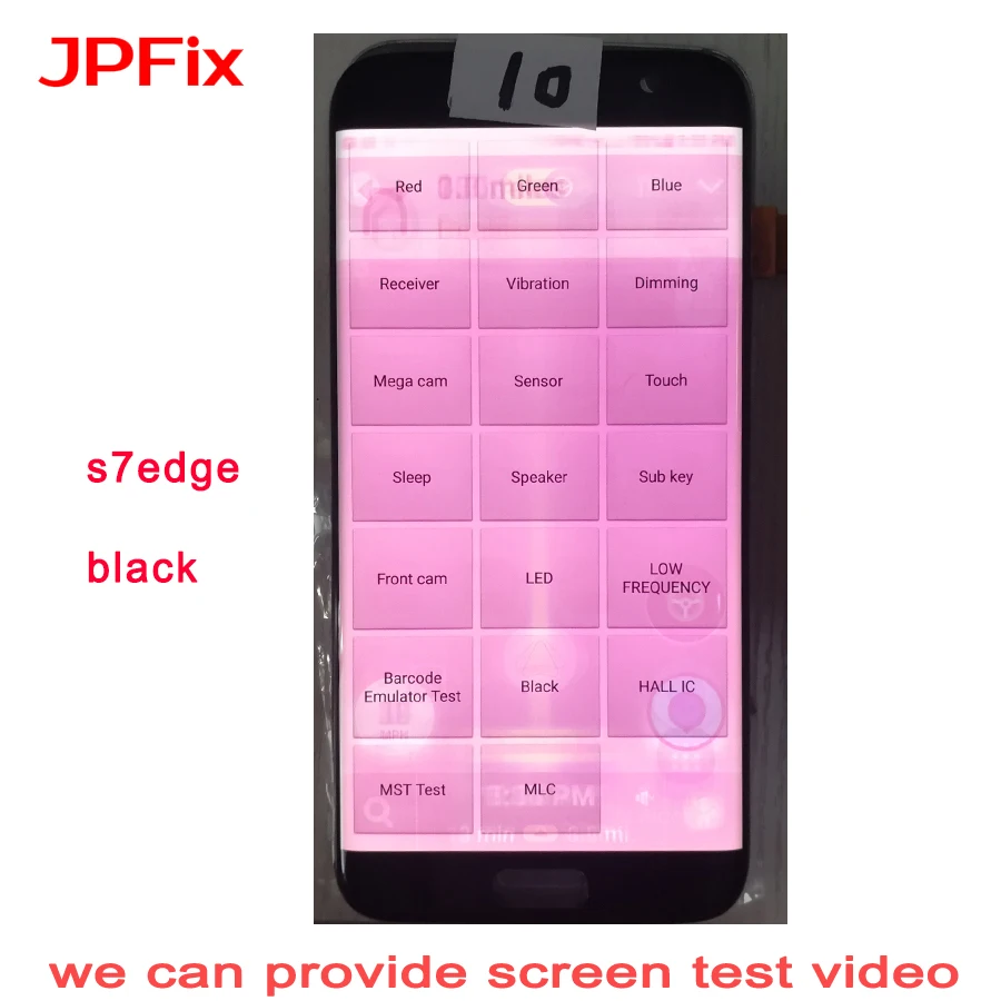 Сенсорный ЖК экран JPFix AMOLED для Samsung Galaxy S7 Edge G935FD G935A G9350 с тенью утечки и