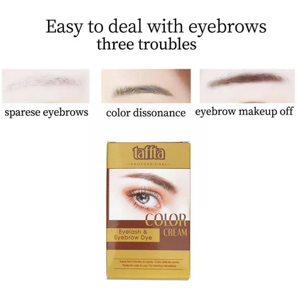 

3 Colors Eyebrow Eyelash Tint Cream Long Lasting Eye Durable Set Tattoo Pen Enhancer Waterproof Super Makeup Mascara Dye Ey V2A2