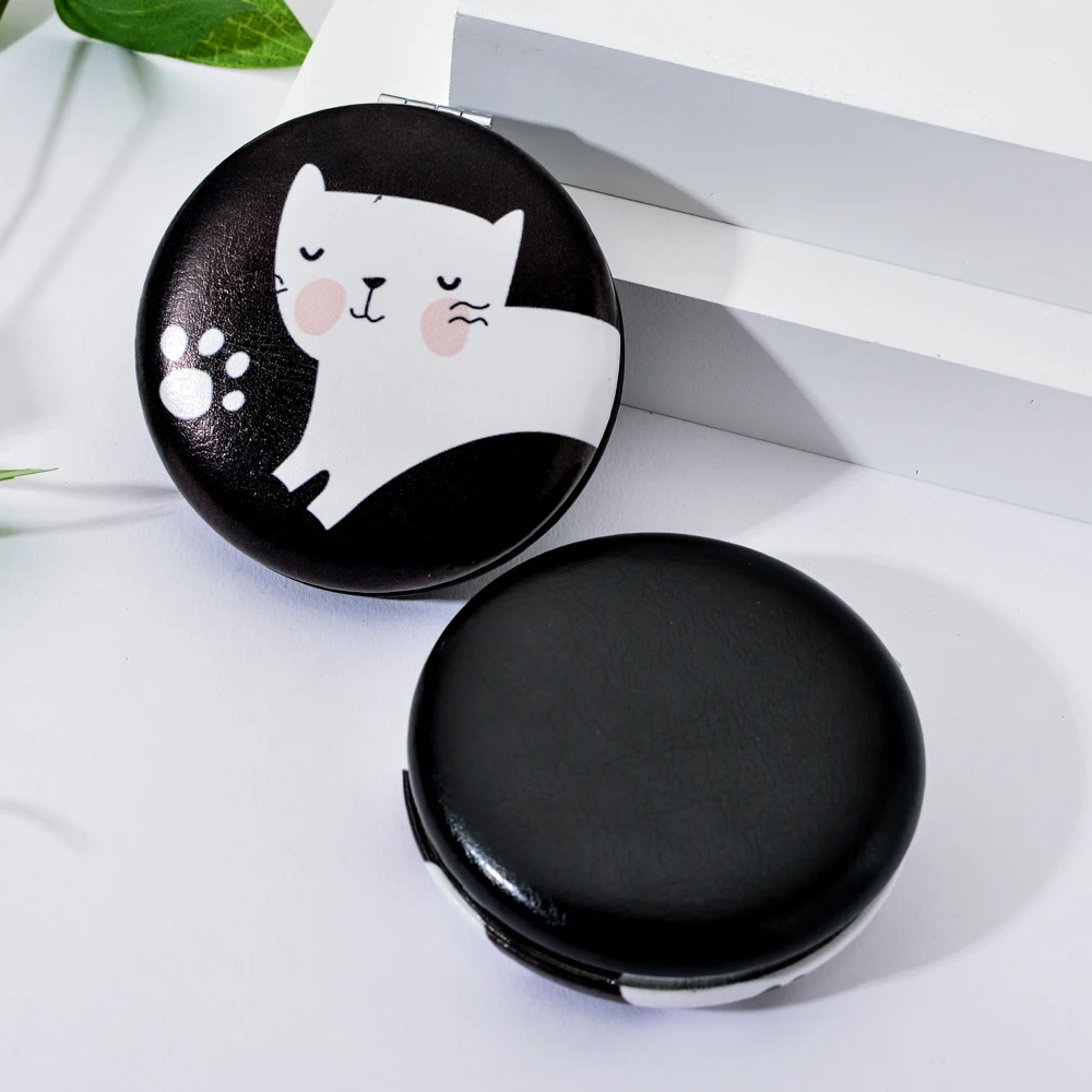 Мультяшный женский косметический инструмент модные зеркала для девочек мини-Кот