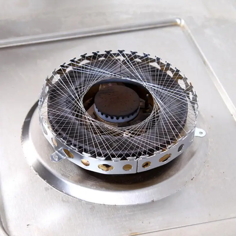 Сетчатый Чехол из нержавеющей стали для газовой плиты фонарь ветрозащитная