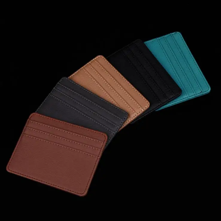 

Ultra Thin Multiple European And American Card Set Popular PU Leather Card Holder