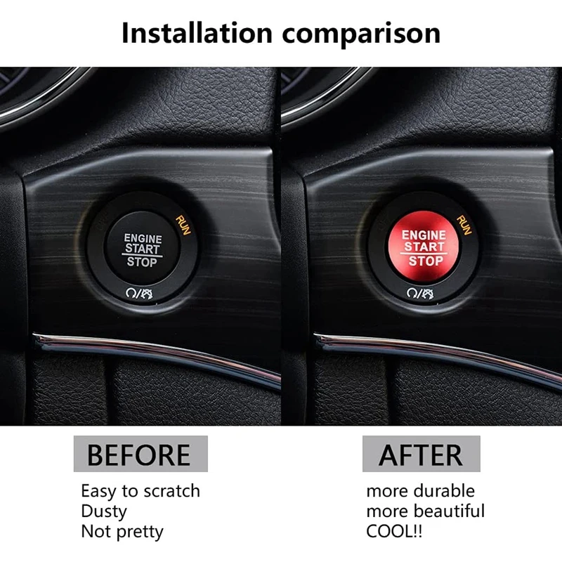 Накладка кнопки запуска и остановки двигателя автомобиля для Jeep Grand Cherokee 2014 2021