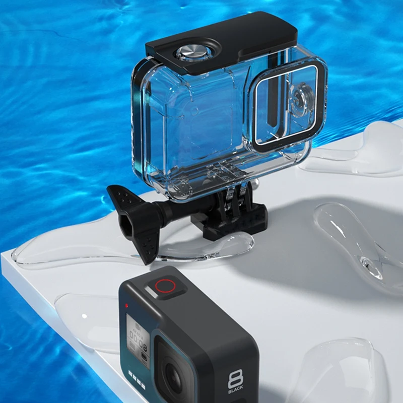 Водонепроницаемый чехол для GoPro Hero 8 аксессуары защитный дайвинга 60 метров