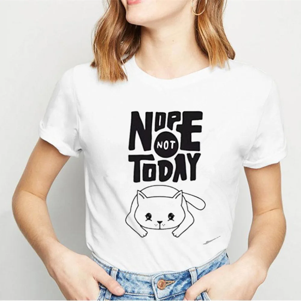 

23 вида Nope футболка летние топы женские футболки с героями мультфильмов женские футболки с графикой женские топы больших размеров