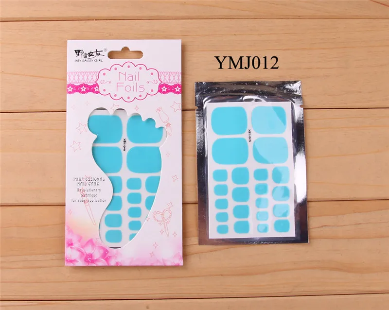 1 лист клейких наклеек на ногти с блестками Летние Стильные накладные полным