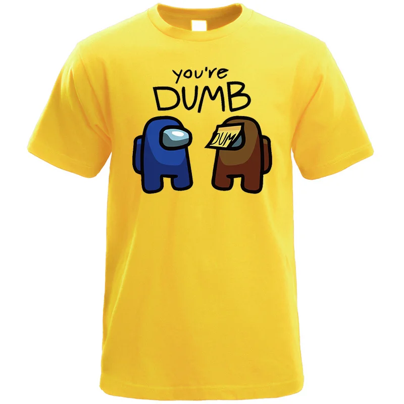 

Impostor Game Funny You're Dumb Character T-shirt Tshirts Men T Shirt Graphic T Shirts Cotton Camisas Vintage Top Tee
